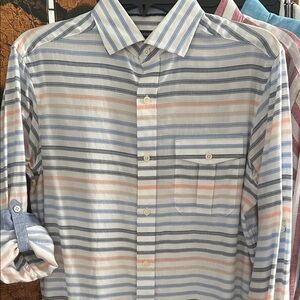 Daniel Cremieux Multicolor Striped Men's Shirt